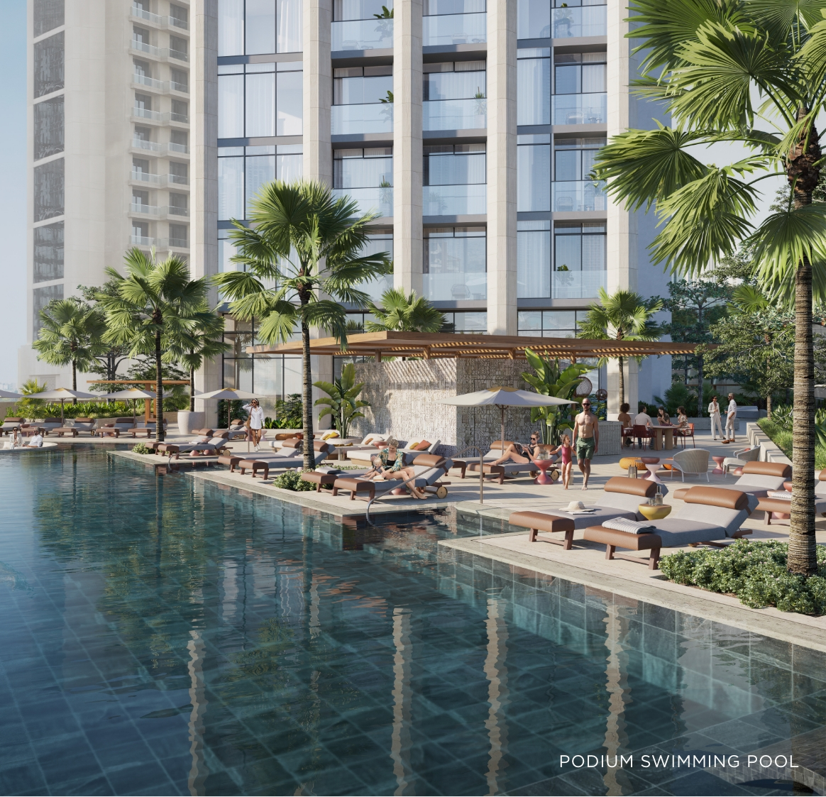 Podium Level Swimming Pool