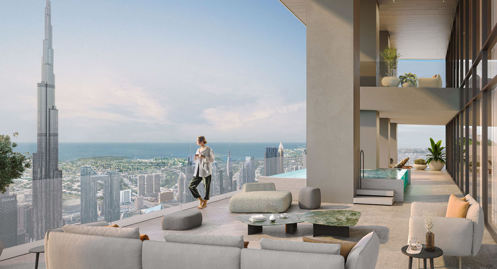Duplex Balcony View (Burj Khalifa)