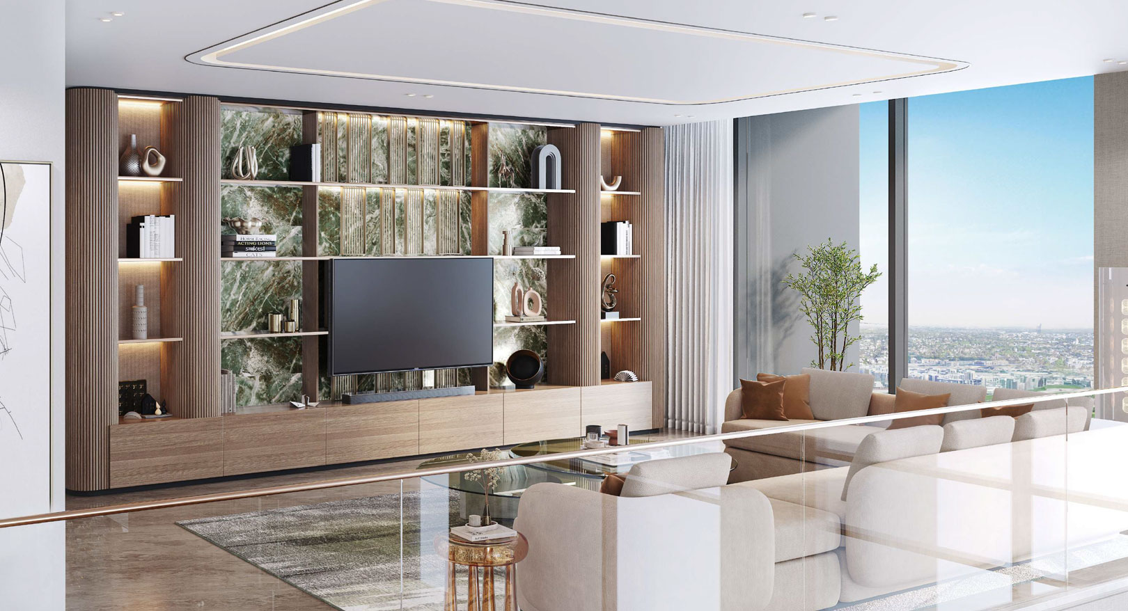 Duplex Penthouse Residence Upstairs Living